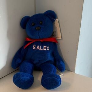 NWT vintage collectible plush The 3  Amigos Beanie Bear Blue Jay Alex Gonzalez